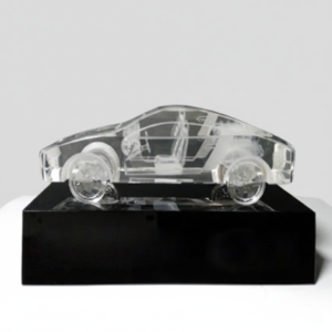 Clear Crystal 3D Car Trophy