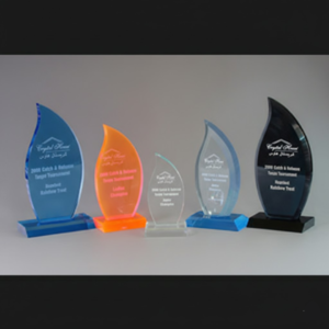 Clear Acrylic Trophy with Engraving