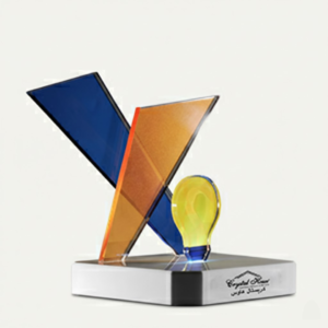 Clear Acrylic Trophy with Engraving