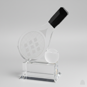 Clear Acrylic Trophy with Engraving