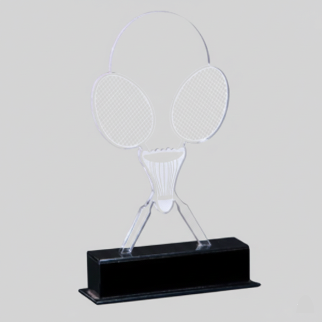 Clear Acrylic Trophy with Engraving