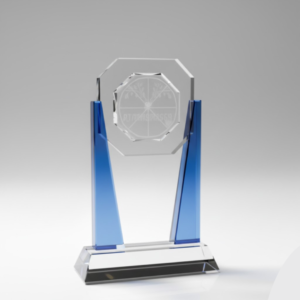 Clear Crystal Trophy with Engraving