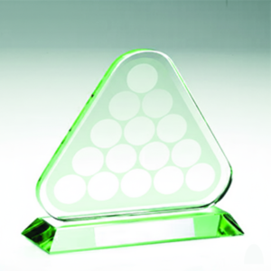 Clear Crystal  Trophy with engraving