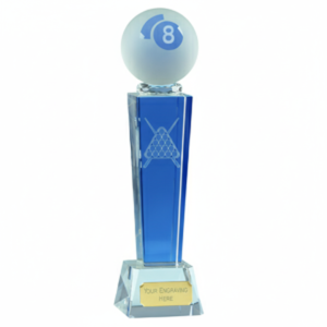 Clear Crystal 3D Ball Trophy