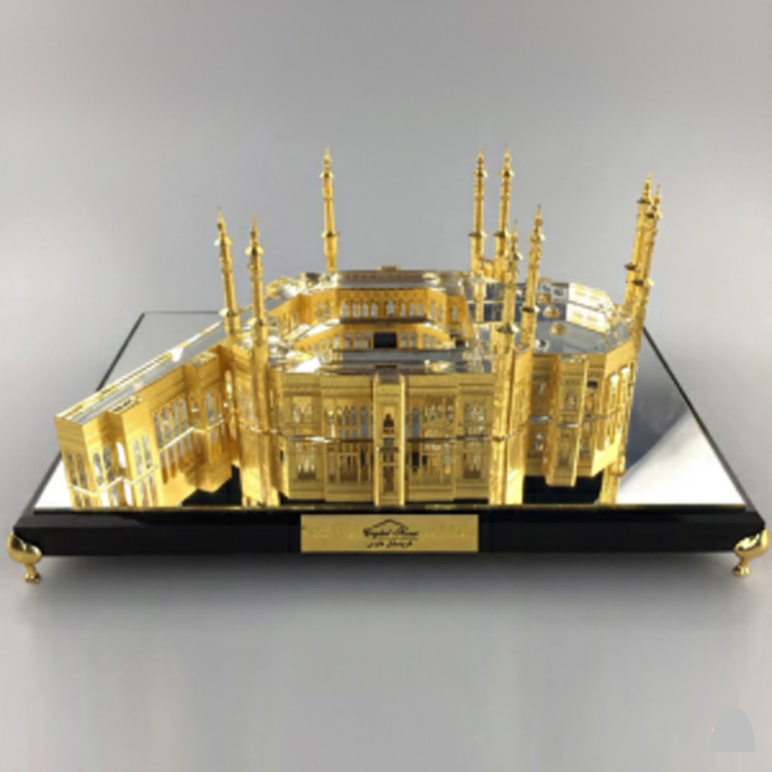 3D Gold Metal Trophy with Black Base